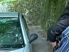 Pamela fucks and squirts on the street - part 3