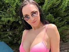 risky poolside banging with a horny stepmom craving cock