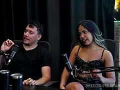 Top Moments from Casal Kaliente in Preliminares Podcast Featuring Bia Hot - Part 2 on Sheer Red