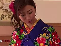 seductive kimono-clad milf ayumi shinoda gives passionate bj
