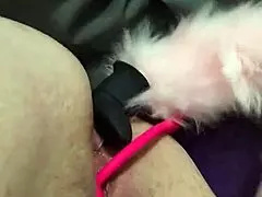 Chubby Fox Enjoys Double Penetration Solo Session