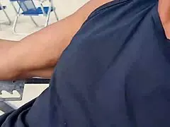 An athletic milf meets an african tinder guy for bent-over doggystyle on the beach.