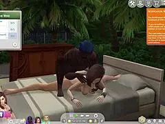 my simplified mom and her bbc boyfriend having anal sex as they do in real life