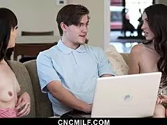 Tyler fixes laptop suggestively