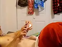 Mature step cousin with big tits rides monster cock