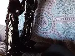 hey, check out this total black outfit with fishnets pantyhose and over-the-knee boots 😎