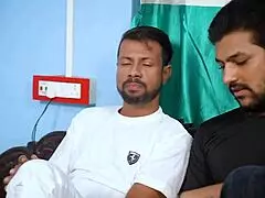 the desi mallu housewife engages in a hardcore threesome with two men