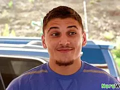 alexis malone gives nuru massage to exchange student victor ray