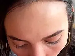 hard anal and massive creampie with petite 18+ latina lingerie model - pov vertical sex