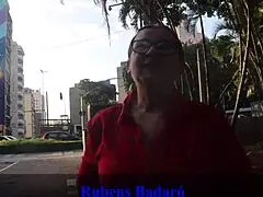 the black guy stretches out the grandma's tight pussy in the motor home on the streets of sao paulo uncut video with blowjob licking riding big cock doggystyle and cowgirl