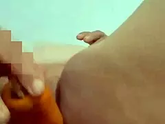 i see grandma handling her carrot in the bedroom as a colombian housewife