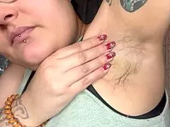 Sweat and cream in my armpits.