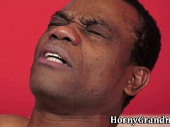 La pute mature dit, j'adore sucer cette grosse bite noire