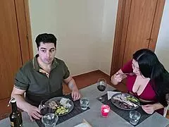 chubby guy fucks latina mom