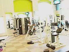 sofia rose eye-fucks rome major in gym, flirting turns to pussy pounding 😏