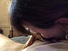 Granny Sucks Cock in Stockings POV Homemade