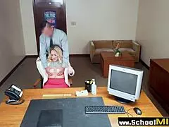 Blonde Stepmother Bent Over, Fucks School Principal Hardcore.