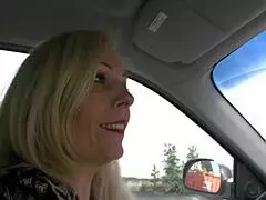 Blonde Cougar Fucked in a Car 4935 2 1 -