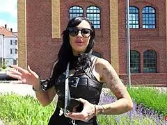 German Scout - Inked Big Tits Milf Evi Sky Pickup And Fuck At Model Casting