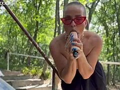 Blonde Cougar Fucks Her Used Cunt With A Big Vibrator Till It Becomes Very Red And Wet