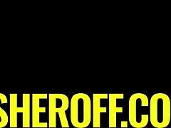 big tits latina milf drinking piss during sloppy blowjob fuck