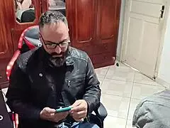 watch as my buddy the cuck calls me to satisfy his wifes needs since he cant and he just sits there while i tear up her tight asshole