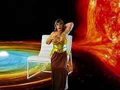 Babica Princess Leia popravi nekaj narobe s svojim svetlobnim mečem v domačem POV