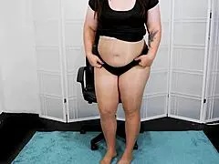 Phoenix Boldly Talks About Her Sexy Pantyhose In Softcore Solo