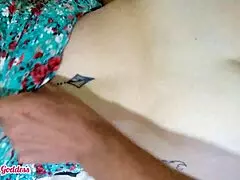 curious goddess blonde milf worships big ass while muff diving hairy pussy squirting cum