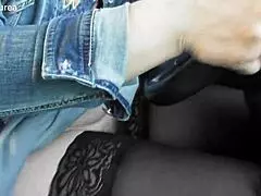 Hairy Mature In The Car