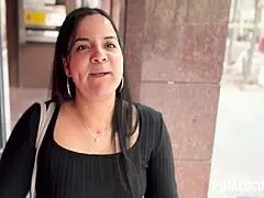 torbe convinces shy salome for a modeling session in hotel