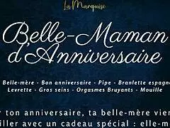 the french step-mom gets bent over for doggystyle in this anniversary audio porn scene