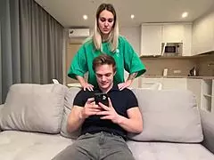 is this skinny petite student having taboo fun with her neighbor uncle?