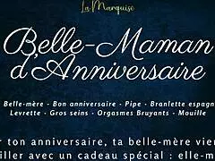 the french step-mom gets bent over for doggystyle in this anniversary audio porn scene
