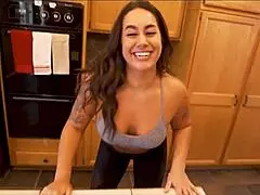 Misty Meaner Gives Sensual Massage To Step Brother