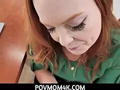 Redhead Busty Milf Stepmom Craving His Strong Cock?