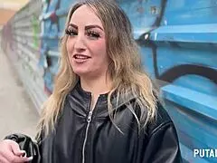 Torbe caught the busty Spanish teen Labona Cloxy in action, and she swallowed every drop of his cum after riding him bent over