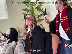 Will the horny milf ride in Potter cosplay?