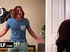 stepson fucks cock hungry stepmom in taboo mylf scene