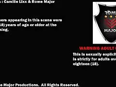 Rome Major fills Camille Lixx with creampie in anal scene
