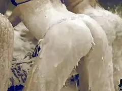 Playboy babes wash Mercedes in hot bikinis