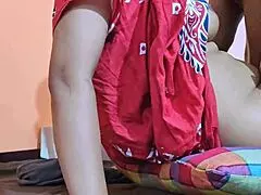 Shy married bride seduces the delivery boy for a quick wedding fuck