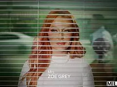 milfy redheaded milf zoe grey enjoys a session with a stud