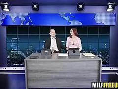 뉴스 방송 중 밀프들 좆 박힘