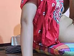 Shy married bride seduces the delivery boy for a quick wedding fuck