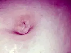 Gretala lies down and relaxes in the toilet