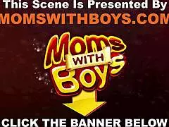 Blonde milf sucks cock in stockings