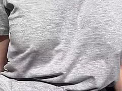 horny stepmom artemisia love has big boobs bouncing in outdoor session