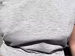 horny stepmom artemisia love has big boobs bouncing in outdoor session