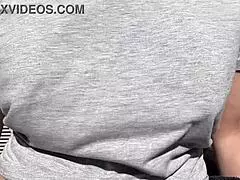 horny stepmom artemisia love has big boobs bouncing in outdoor session